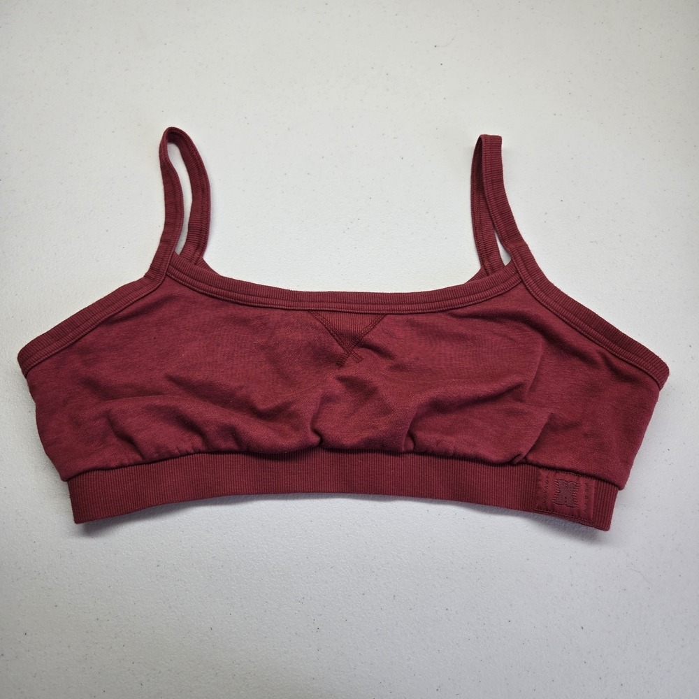 Savage X Fenty Women‎ Bra XL Burgundy Lounge Wireless Pullover Sweatshirt